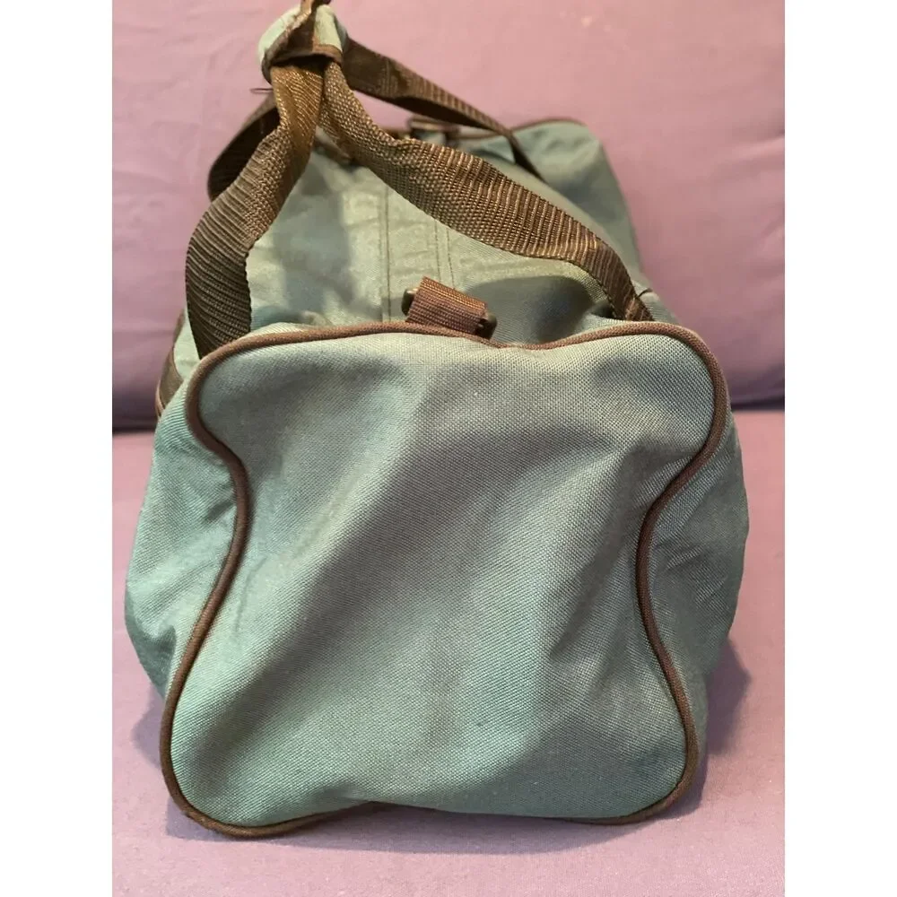 The North Face Base Camp Voyager Duffel Bag Khaki Brown VGUC No Strap